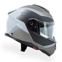 Kask VCAN H272 Sports Grey Black z podnoszoną szczęką i blendą czarno-grafitowo-szary mat
