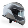 Kask VCAN H272 Sports Grey Black z podnoszoną szczęką i blendą czarno-grafitowo-szary mat