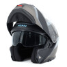 Kask VCAN H272 Sports Grey Black z podnoszoną szczęką i blendą czarno-grafitowo-szary mat