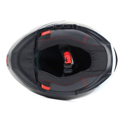 Kask VCAN H272 Sports Grey Black z podnoszoną szczęką i blendą czarno-grafitowo-szary mat