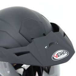 Kask VCAN model H276 Black Matt z podnoszoną szczęką i blendą czarny mat