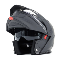 Kask VCAN model H276 Black Matt z podnoszoną szczęką i blendą czarny mat