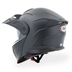 Kask VCAN model H276 Black Matt z podnoszoną szczęką i blendą czarny mat