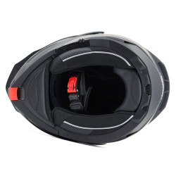 Kask VCAN model H276 Black Matt z podnoszoną szczęką i blendą czarny mat