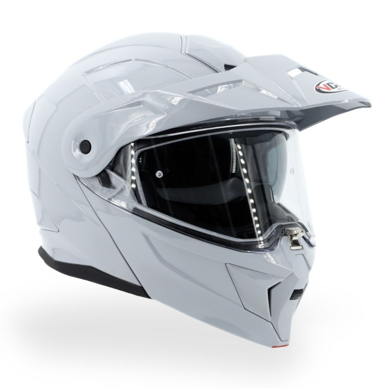 Kask VCAN model H276 Nardo Grey z podnoszoną szczęką i blendą szary