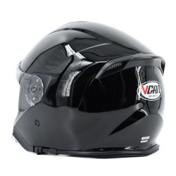 Kask VCAN model H586 Black bez szczęki czarny