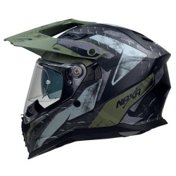 Kask Motocyklowy NAXA CO4/H army + PINLOCK