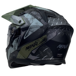 Kask Motocyklowy NAXA CO4/H army + PINLOCK