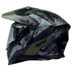 Kask Motocyklowy NAXA CO4/H army + PINLOCK