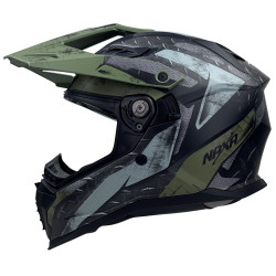 Kask Motocyklowy NAXA CO4/H army + PINLOCK