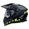 Kask Motocyklowy NAXA CO4/G czarno żółty mat + PINLOCK