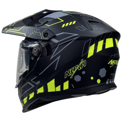 Kask Motocyklowy NAXA CO4/G czarno żółty mat + PINLOCK