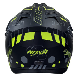 Kask Motocyklowy NAXA CO4/G czarno żółty mat + PINLOCK