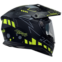 Kask Motocyklowy NAXA CO4/G czarno żółty mat + PINLOCK