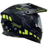 Kask Motocyklowy NAXA CO4/G czarno żółty mat + PINLOCK
