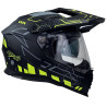 Kask Motocyklowy NAXA CO4/G czarno żółty mat + PINLOCK