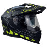 Kask Motocyklowy NAXA CO4/G czarno żółty mat + PINLOCK