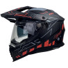 Kask Motocyklowy NAXA CO4/F czarno pomarańczowy mat + PINLOCK