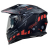 Kask Motocyklowy NAXA CO4/F czarno pomarańczowy mat + PINLOCK
