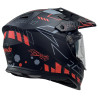 Kask Motocyklowy NAXA CO4/F czarno pomarańczowy mat + PINLOCK