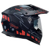 Kask Motocyklowy NAXA CO4/F czarno pomarańczowy mat + PINLOCK