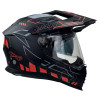 Kask Motocyklowy NAXA CO4/F czarno pomarańczowy mat + PINLOCK