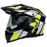 Kask Motocyklowy NAXA CO4/E czarno żółty połysk + PINLOCK