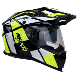 Kask Motocyklowy NAXA CO4/E czarno żółty połysk + PINLOCK