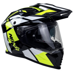 Kask Motocyklowy NAXA CO4/E czarno żółty połysk + PINLOCK