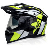 Kask Motocyklowy NAXA CO4/E czarno żółty połysk + PINLOCK