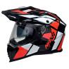 Kask Motocyklowy NAXA CO4/D czarno pomarańczowy połysk + PINLOCK