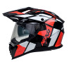 Kask Motocyklowy NAXA CO4/D czarno pomarańczowy połysk + PINLOCK