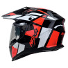 Kask Motocyklowy NAXA CO4/D czarno pomarańczowy połysk + PINLOCK