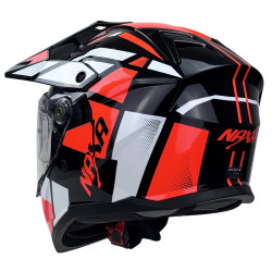 Kask Motocyklowy NAXA CO4/D czarno pomarańczowy połysk + PINLOCK