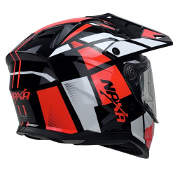 Kask Motocyklowy NAXA CO4/D czarno pomarańczowy połysk + PINLOCK