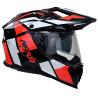 Kask Motocyklowy NAXA CO4/D czarno pomarańczowy połysk + PINLOCK