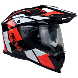 Kask Motocyklowy NAXA CO4/D czarno pomarańczowy połysk + PINLOCK