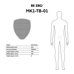 Ochraniacz kości ogonowej Rebelhorn RE ZRO MK1-TB-01 fioletowe