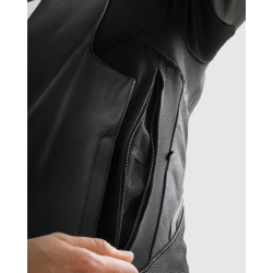 Kurtka motocyklowa skórzana Rebelhorn Veloce Black White