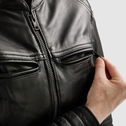 Kurtka motocyklowa skórzana damska Rebelhorn Hunter 2 Black