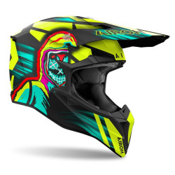 Kask Motocyklowy Airoh Wraaap Cyber Black Yellow