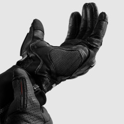 Rękawice motocyklowe Rebelhorn Defender Black Red
