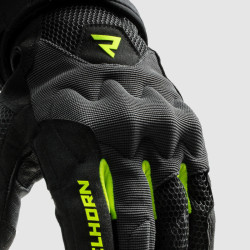 Rękawice motocyklowe Rebelhorn Core Black Grey Fluo Yellow