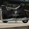 Pokrowiec na Motocykl Rebelhorn Cover 2 z Miejscem na Kufer Silver Black
