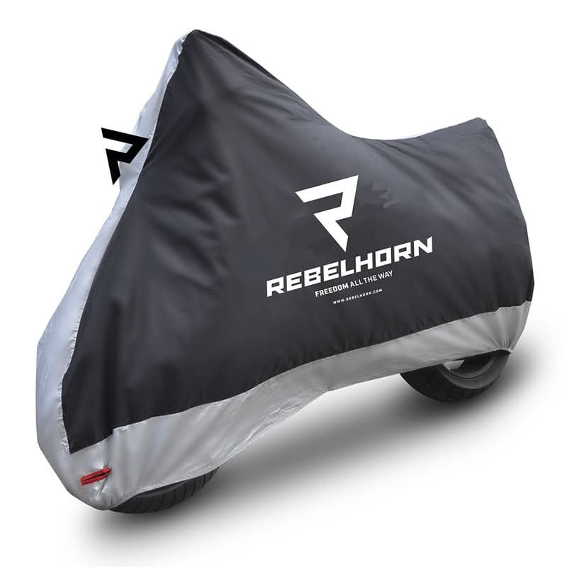 Pokrowiec na Motocykl Rebelhorn Cover 2 Silver Black