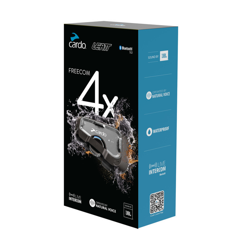 Interkom Motocyklowy LEATT FREECOM 4X BY CARDO KIT DUO (Zestaw na dwa kaski)