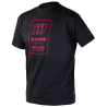 Czarny T-Shirt 111 Race Gear (czerwony nadruk)