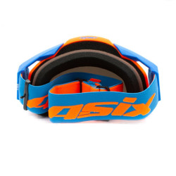 Gogle ASIX AS1 pomarańczowo niebieskie mat lustro srebrne