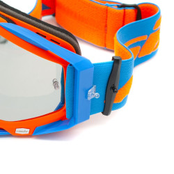 Gogle ASIX AS1 pomarańczowo niebieskie mat lustro srebrne