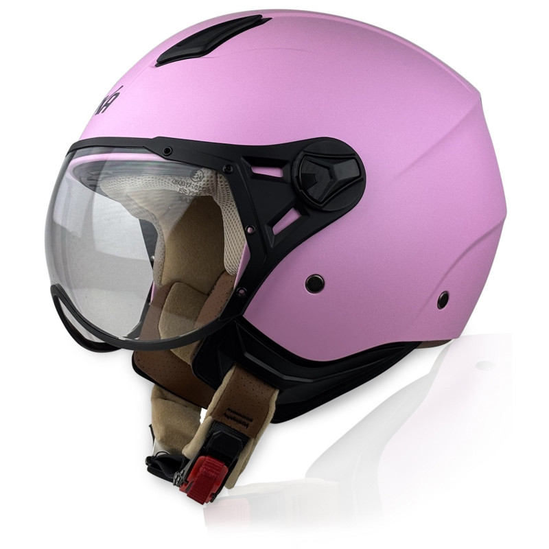 Kask otwarty NAXA S33/E różowy